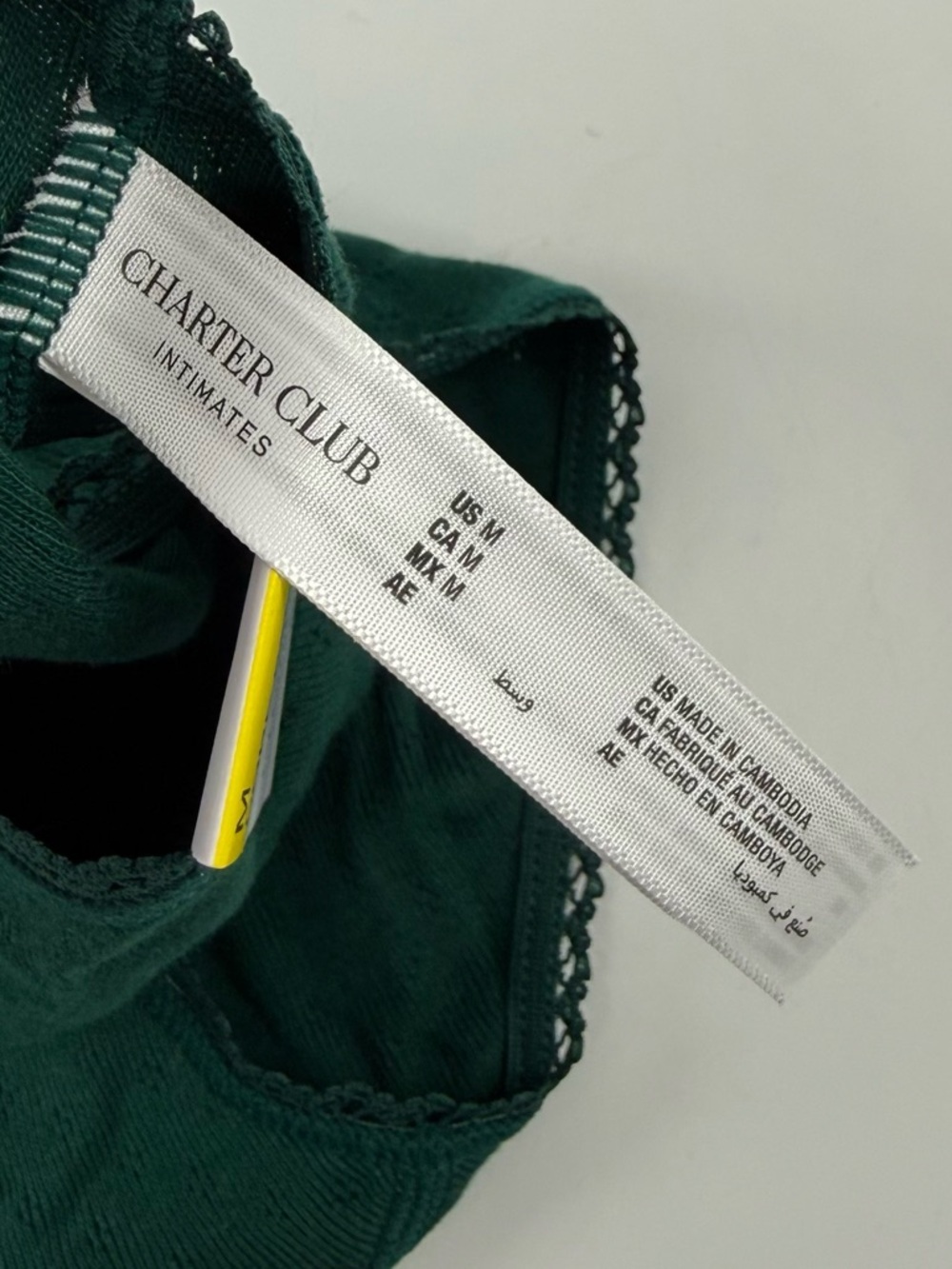 Charter Club Briefs Panties Underwear Womens Medium Green NWT Intimates - Picture 6 of 9